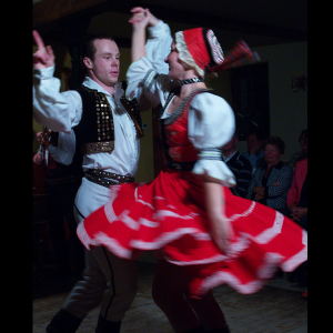 Photo of Czech Dancers in action by Marsha J Black | Photo taken without flash using the light from the spotlights