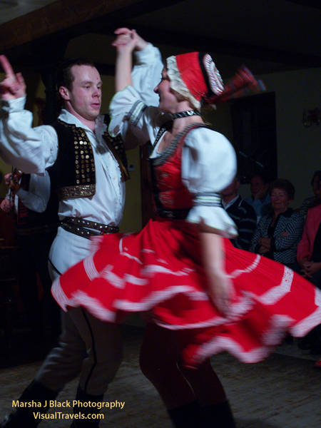 Photo of Czech Dancers in action by Marsha J Black | Photo taken without flash using the light from the spotlights