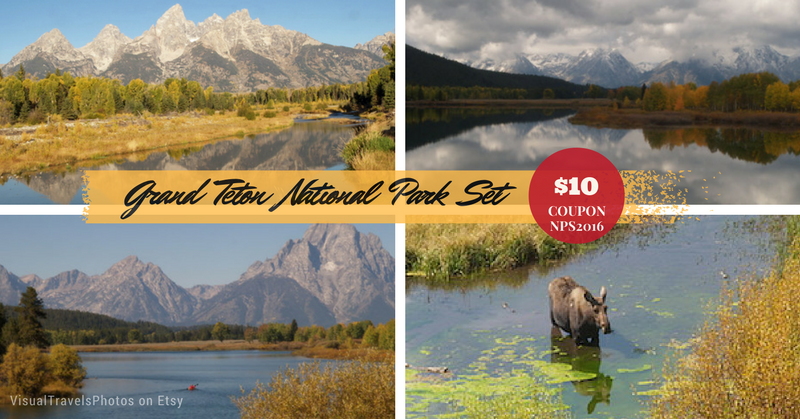 Photos from Grand Teton National Park by Marsha J Black, part of the National Parks Photography Sale on her VisualTravelsPhotos Etsy store