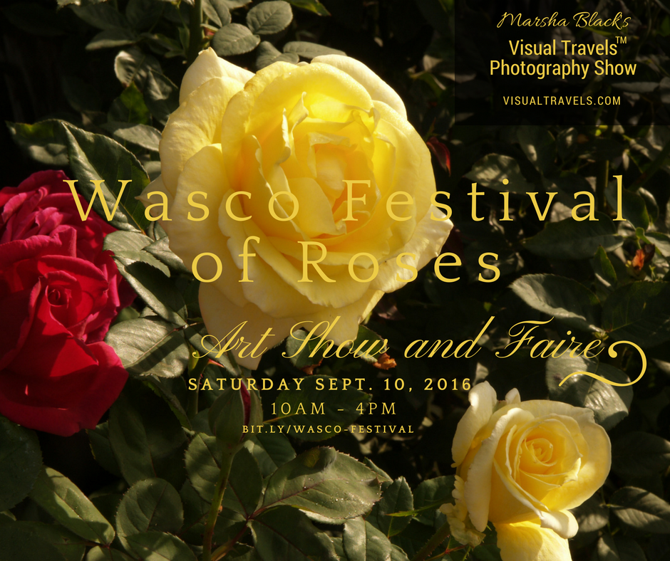 See Marsha Black's Photograhy Exhibit at the Wasco Festival of Roses